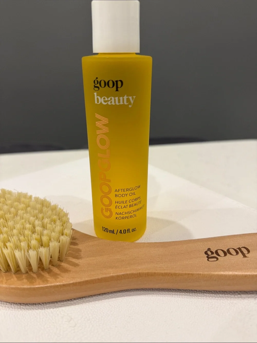 Goop Beauty Afterglow Body Oil in Yellow